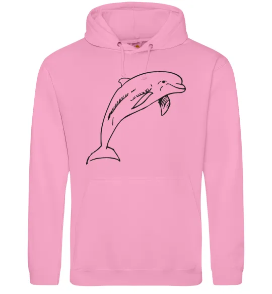 Женская толстовка (худи) Happy dolphin Розовый фото