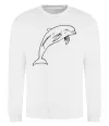 Свитшот Happy dolphin Белый фото