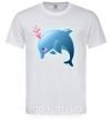 Мужская футболка Dolphin love Белый фото