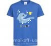 Детская футболка Happy dolphin and a fish Ярко-синий фото