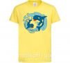 Дитяча футболка Happy dolphins Лимонний фото