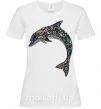 Жіноча футболка Разноцветный дельфин Білий фото