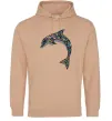 Мужская толстовка (худи) Різнокольоровий дельфін Песочный Мужская толстовка (худи) Різнокольоровий дельфін Песочный фото