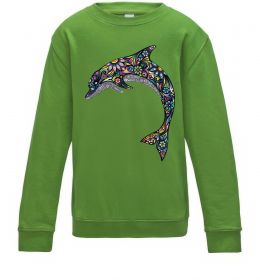 Дитячий світшот Різнокольоровий дельфін