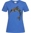 Жіноча футболка Різнокольоровий дельфін Яскраво-синій Жіноча футболка Різнокольоровий дельфін Яскраво-синій фото