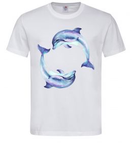 Чоловіча футболка Watercolor dolphins