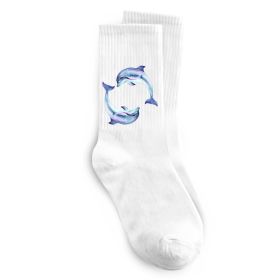Носки Watercolor dolphins