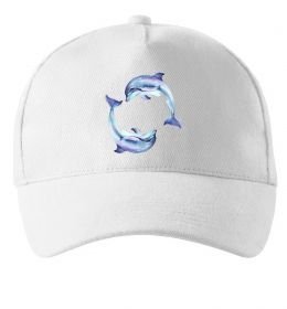 Кепка Watercolor dolphins