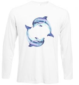 Лонгслів Watercolor dolphins Лонгслів Watercolor dolphins