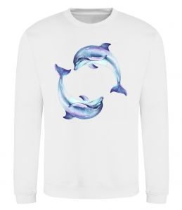 Свитшот Watercolor dolphins
