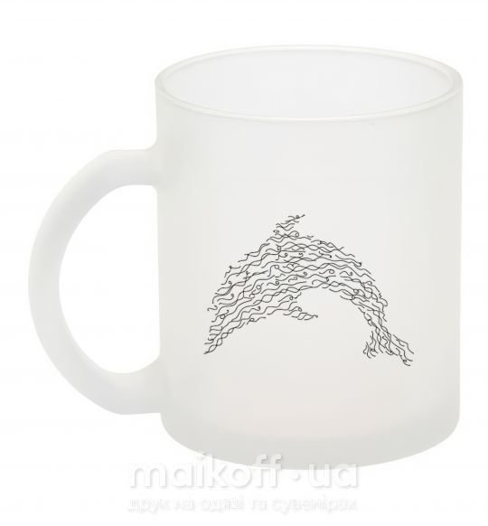 Чашка стеклянная Dolphin curly Фроузен фото