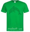 Мужская футболка Dolphin curly Зеленый фото