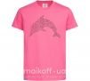 Детская футболка Dolphin curly Ярко-розовый фото