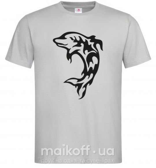 Чоловіча футболка Black dolphin Сірий фото
