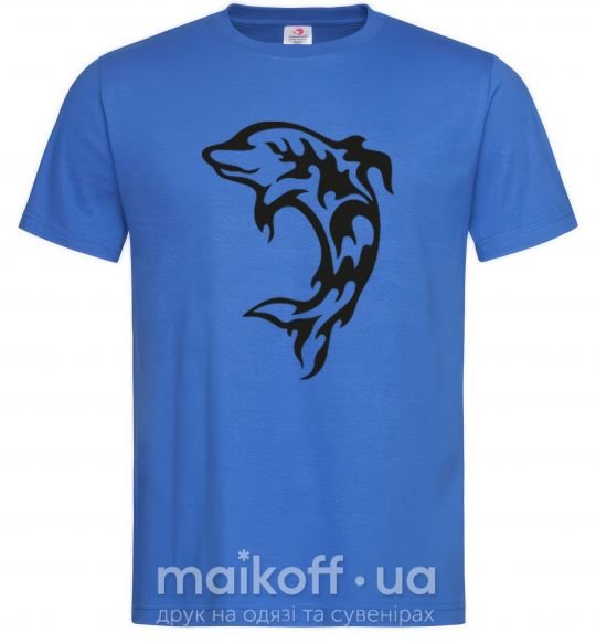 Мужская футболка Black dolphin Ярко-синий фото