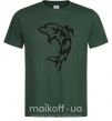 Мужская футболка Black dolphin Темно-зеленый фото