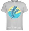 Чоловіча футболка Blue dolphins Сірий фото