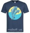 Мужская футболка Blue dolphins Темно-синий фото