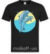 Мужская футболка Blue dolphins Черный фото