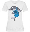 Жіноча футболка Дельфин в фартуке Білий фото