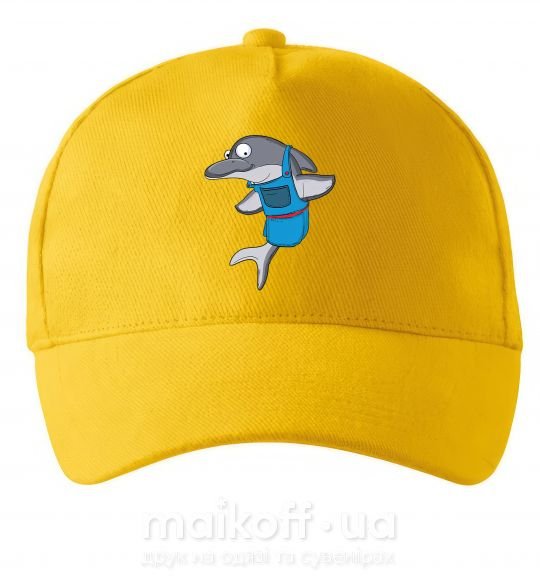 Кепка Дельфин в фартуке Солнечно желтый фото