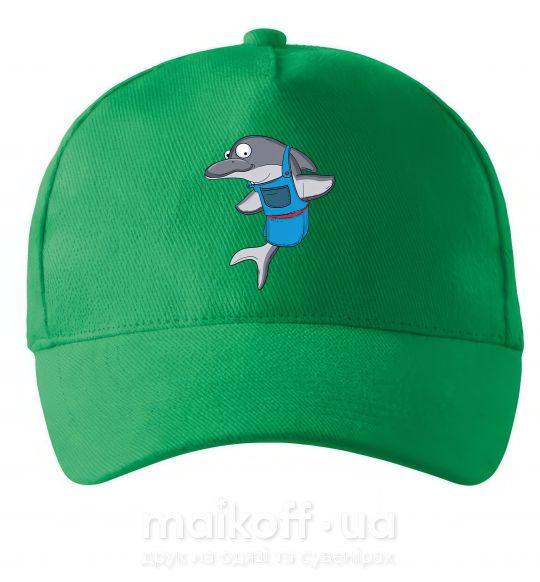 Кепка Дельфин в фартуке Зелений фото