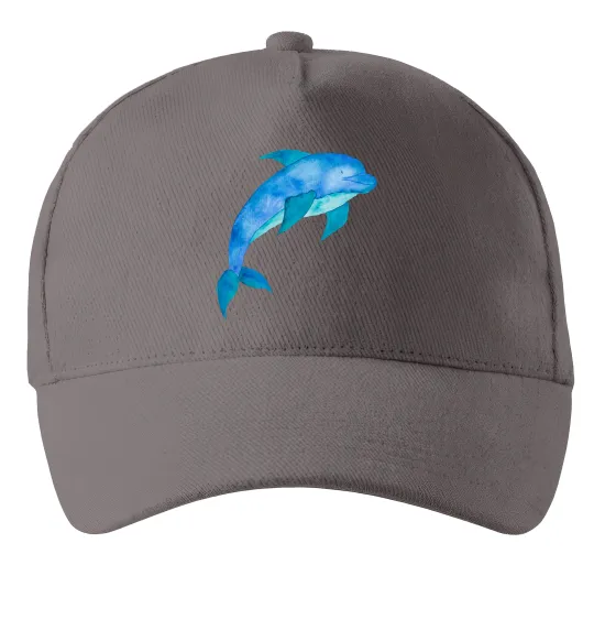 Кепка Акварельний дельфін Серый фото