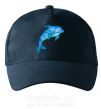 Кепка Акварельный дельфин Темно-синий фото