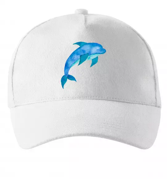 Кепка Акварельний дельфін Белый фото
