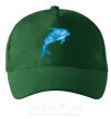 Кепка Акварельный дельфин Темно-зелений фото