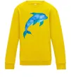 Детский Свитшот Акварельний дельфін Солнечно желтый фото