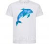 Дитяча футболка Акварельный дельфин Білий фото