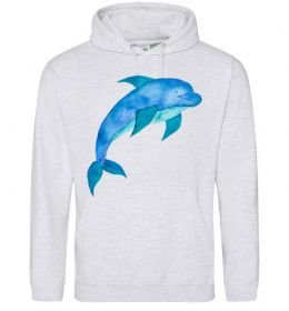 Жіноча толстовка (худі) Акварельний дельфін