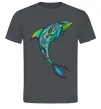 Чоловіча футболка Дельфін ілюстрація Графіт фото