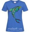 Жіноча футболка Дельфин иллюстрация Яскраво-синій фото