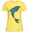 Жіноча футболка Дельфин иллюстрация Лимонний фото