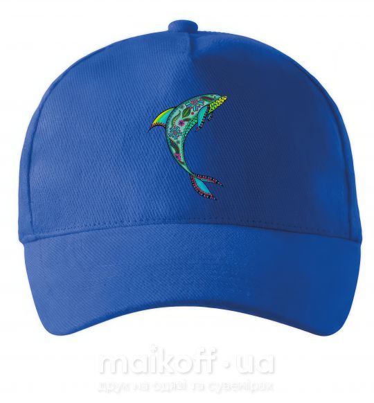 Кепка Дельфин иллюстрация Яскраво-синій фото