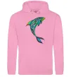 Чоловіча толстовка (худі) Дельфін ілюстрація Рожевий фото