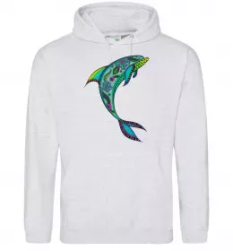 Чоловіча толстовка (худі) Anime dolphin Чорний фото