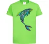 Детская футболка Дельфін ілюстрація Лаймовый фото
