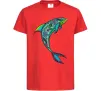 Детская футболка Дельфін ілюстрація Красный фото
