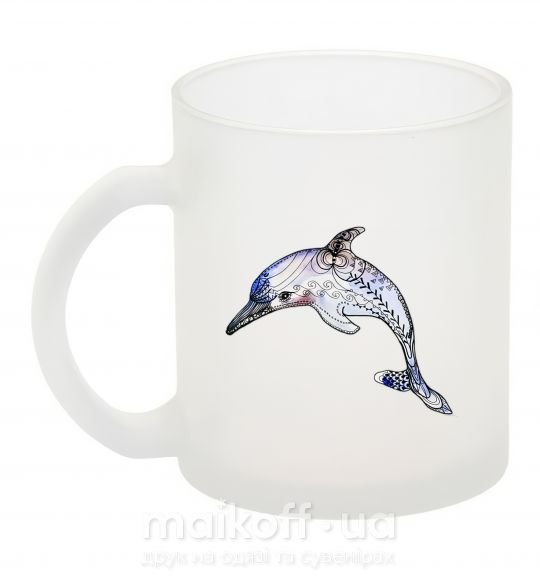 Чашка скляна Пастельный дельфин Фроузен фото