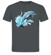 Чоловіча футболка Прижок дельфіна Графіт фото
