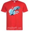 Мужская футболка Прыжок дельфина Красный фото