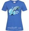 Жіноча футболка Прыжок дельфина Яскраво-синій фото