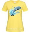 Жіноча футболка Прыжок дельфина Лимонний фото