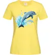 Женская футболка Прижок дельфіна Лимонный Женская футболка Прижок дельфіна Лимонный фото