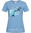 Жіноча футболка Прыжок дельфина Блакитний фото