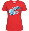 Женская футболка Прижок дельфіна Красный Женская футболка Прижок дельфіна Красный фото