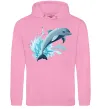 Мужская толстовка (худи) Прижок дельфіна Розовый фото